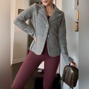 Marisa & Marie Gray Wool-Blend Women's Blazer